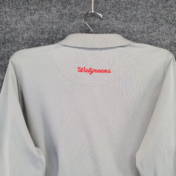 Walgreens High Performance Uniforms Polo Shirt Large Gray 100% Polyester - Picture 7 of 13